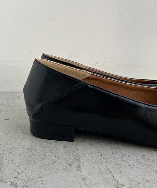 CAPRICIEUX LE'MAGE（カプリシューレマージュ）の「【大人の定番パンプス】スクエアステッチフラットシューズ（パンプス・レディース・ブラック・37/36/38）」の12枚目の写真