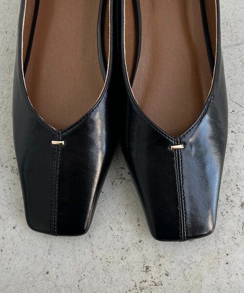 CAPRICIEUX LE'MAGE（カプリシューレマージュ）の「【大人の定番パンプス】スクエアステッチフラットシューズ（パンプス・レディース・ブラック・37/36/38）」の14枚目の写真
