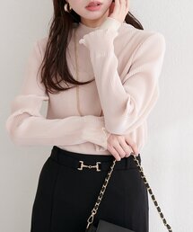 natural couture | 袖口シアープリーツTOPS(Tシャツ/カットソー)