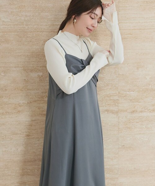 natural couture（ナチュラルクチュール）の「袖口シアープリーツTOPS（Tシャツ/カットソー・レディース・ピンク/オフホワイト/チャコールグレー/ミント/ラベンダー・FREE）」の16枚目の写真