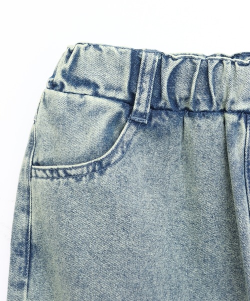 ANAP kids（アナップキッズ）の「メッセージロゴクラッシュデニムワイドパンツ（その他パンツ・キッズ・ブラック/ブルー・130/120/110）」の3枚目の写真