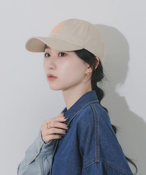 SMELLY（スメリー）の「weatherロゴキャップ（キャップ・レディース・ネイビー/アイボリー/ブルー/チャコールグレー・-）」の5枚目の写真