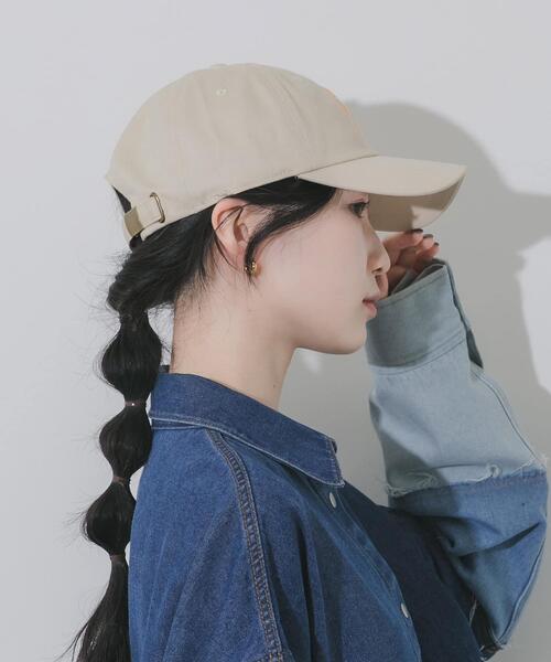 SMELLY（スメリー）の「weatherロゴキャップ（キャップ・レディース・ネイビー/アイボリー/ブルー/チャコールグレー・-）」の6枚目の写真