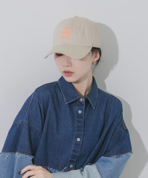 SMELLY（スメリー）の「weatherロゴキャップ（キャップ・レディース・ネイビー/アイボリー/ブルー/チャコールグレー・-）」の7枚目の写真