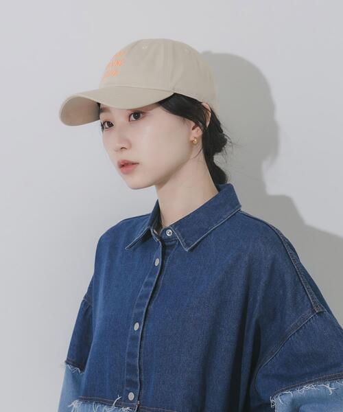 SMELLY（スメリー）の「weatherロゴキャップ（キャップ・レディース・ネイビー/アイボリー/ブルー/チャコールグレー・-）」の8枚目の写真