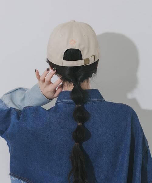 SMELLY（スメリー）の「weatherロゴキャップ（キャップ・レディース・ネイビー/アイボリー/ブルー/チャコールグレー・-）」の10枚目の写真