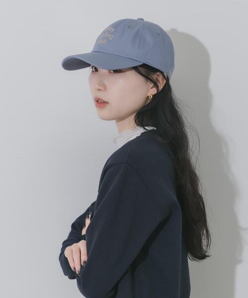 SMELLY（スメリー）の「weatherロゴキャップ（キャップ・レディース・ネイビー/アイボリー/ブルー/チャコールグレー・-）」の17枚目の写真