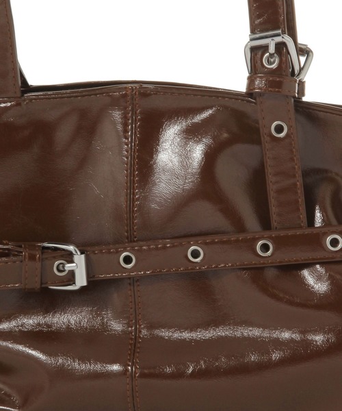 3.3 Field Trip （3.3フィールドトリップ）の「3.3 Field Trip／ベルトデザインバッグ（ショルダーバッグ・レディース・ブラウン/ブラック・FREE）」の3枚目の写真