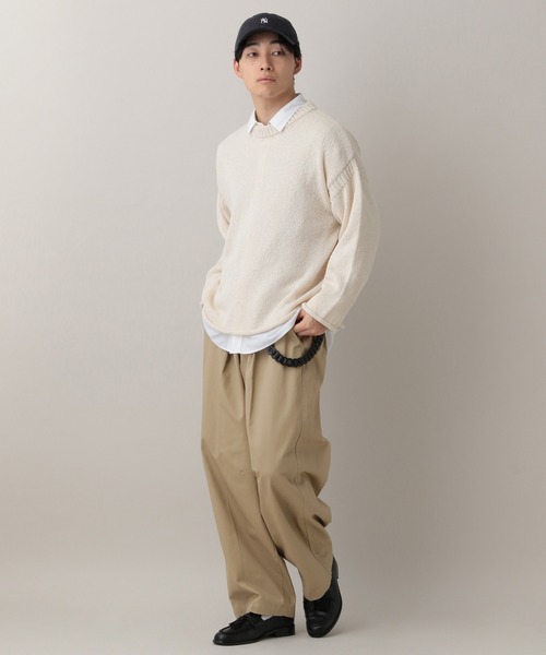 RAGEBLUE（レイジブルー）の「Tuck Chino Easy Wide Slacks/タックチノイージーワイドスラックス（チノパンツ・メンズ・ネイビー/オフホワイト/ベージュ・MEDIUM/LARGE）」の11枚目の写真