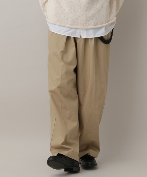 RAGEBLUE（レイジブルー）の「Tuck Chino Easy Wide Slacks/タックチノイージーワイドスラックス（チノパンツ・メンズ・ネイビー/オフホワイト/ベージュ・MEDIUM/LARGE）」の13枚目の写真