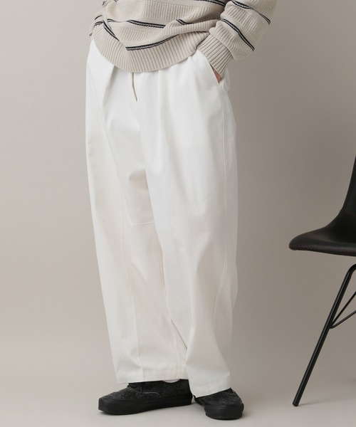 RAGEBLUE（レイジブルー）の「Tuck Chino Easy Wide Slacks/タックチノイージーワイドスラックス（チノパンツ・メンズ・ネイビー/オフホワイト/ベージュ・MEDIUM/LARGE）」の8枚目の写真