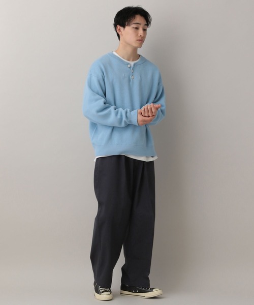 RAGEBLUE（レイジブルー）の「Tuck Chino Easy Wide Slacks/タックチノイージーワイドスラックス（チノパンツ・メンズ・ネイビー/オフホワイト/ベージュ・MEDIUM/LARGE）」の19枚目の写真