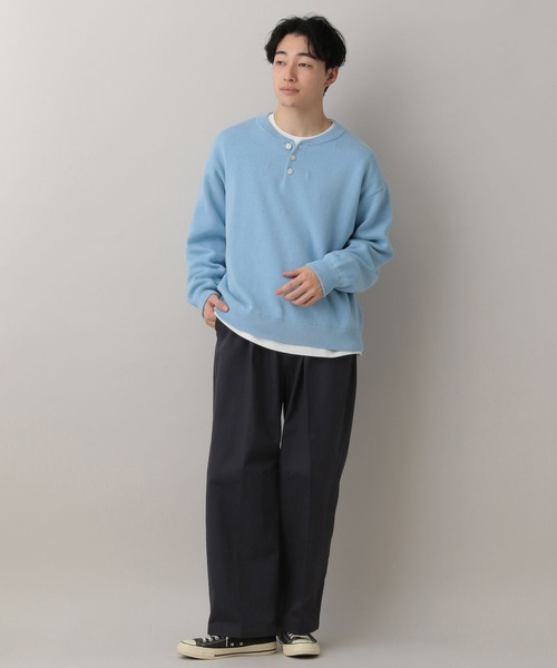 RAGEBLUE（レイジブルー）の「Tuck Chino Easy Wide Slacks/タックチノイージーワイドスラックス（チノパンツ・メンズ・ネイビー/オフホワイト/ベージュ・MEDIUM/LARGE）」の17枚目の写真