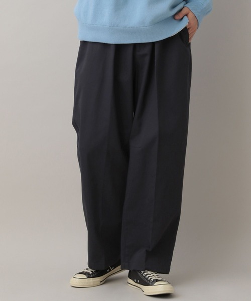 RAGEBLUE（レイジブルー）の「Tuck Chino Easy Wide Slacks/タックチノイージーワイドスラックス（チノパンツ・メンズ・ネイビー/オフホワイト/ベージュ・MEDIUM/LARGE）」の20枚目の写真