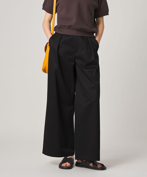 Steven Alan（スティーブンアラン）の「＜Steven Alan＞タック チノ ワイド トラウザー（チノパンツ・レディース・ブラック/ベージュ・L/M/S）」の4枚目の写真