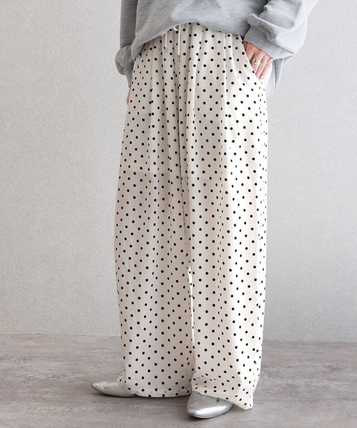 reca（レカ）の「ドットコクーンイージーパンツ（その他パンツ・レディース・オフホワイト/ブラック・FREE）」の19枚目の写真