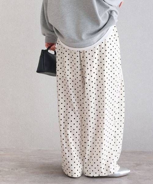 reca（レカ）の「ドットコクーンイージーパンツ（その他パンツ・レディース・オフホワイト/ブラック・FREE）」の20枚目の写真