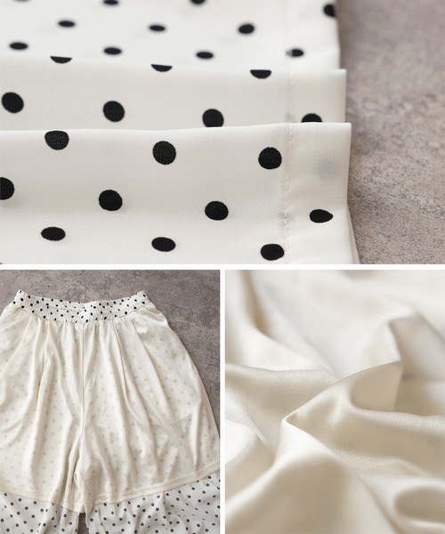 reca（レカ）の「ドットコクーンイージーパンツ（その他パンツ・レディース・オフホワイト/ブラック・FREE）」の11枚目の写真