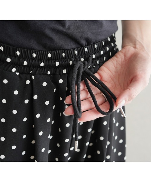 reca（レカ）の「ドットコクーンイージーパンツ（その他パンツ・レディース・オフホワイト/ブラック・FREE）」の13枚目の写真