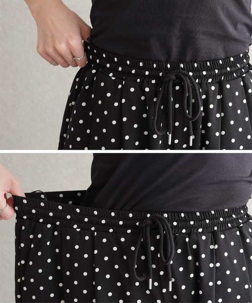 reca（レカ）の「ドットコクーンイージーパンツ（その他パンツ・レディース・オフホワイト/ブラック・FREE）」の16枚目の写真