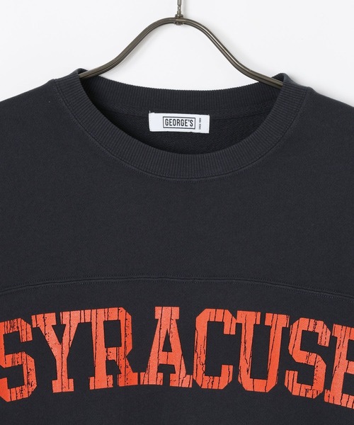 GEORGE'S(ジョージズ)の「加工裏毛フットボールロンT(Tシャツ/カットソー・メンズ・スミクロ/ブルー・MEDIUM/LARGE)」の4枚目の写真