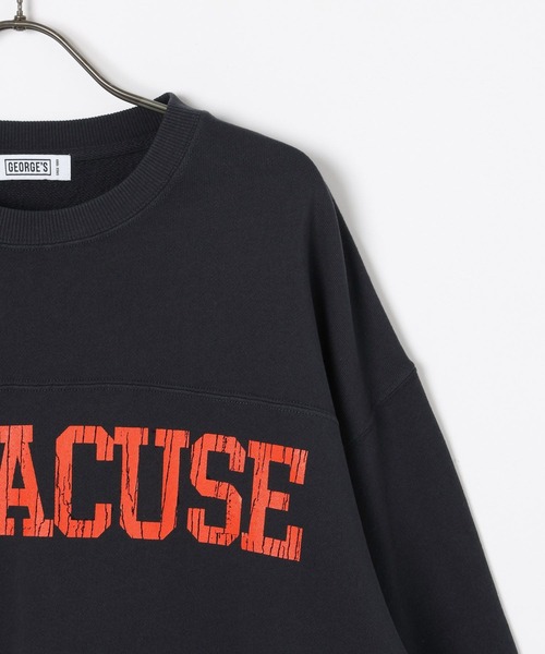 GEORGE'S(ジョージズ)の「加工裏毛フットボールロンT(Tシャツ/カットソー・メンズ・スミクロ/ブルー・MEDIUM/LARGE)」の5枚目の写真