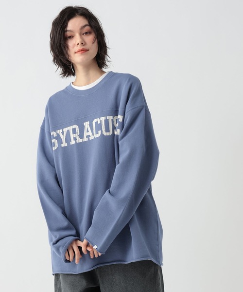 GEORGE'S(ジョージズ)の「加工裏毛フットボールロンT(Tシャツ/カットソー・メンズ・スミクロ/ブルー・MEDIUM/LARGE)」の19枚目の写真
