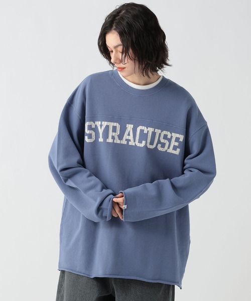 GEORGE'S(ジョージズ)の「加工裏毛フットボールロンT(Tシャツ/カットソー・メンズ・スミクロ/ブルー・MEDIUM/LARGE)」の20枚目の写真