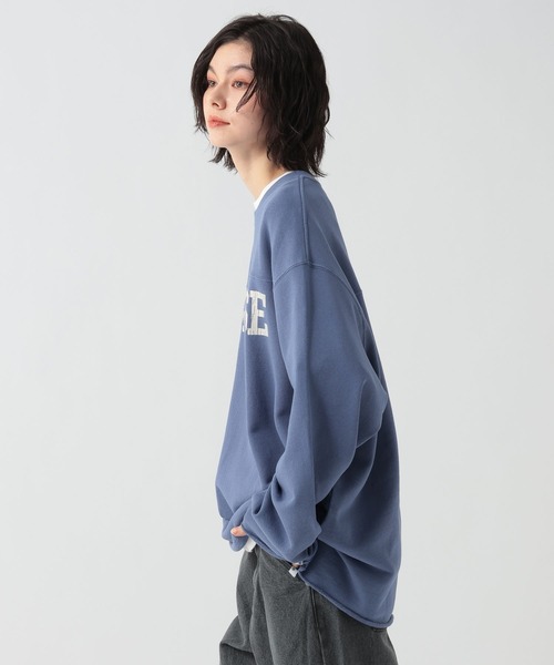 GEORGE'S(ジョージズ)の「加工裏毛フットボールロンT(Tシャツ/カットソー・メンズ・スミクロ/ブルー・MEDIUM/LARGE)」の21枚目の写真