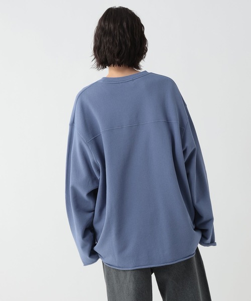 GEORGE'S(ジョージズ)の「加工裏毛フットボールロンT(Tシャツ/カットソー・メンズ・スミクロ/ブルー・MEDIUM/LARGE)」の22枚目の写真