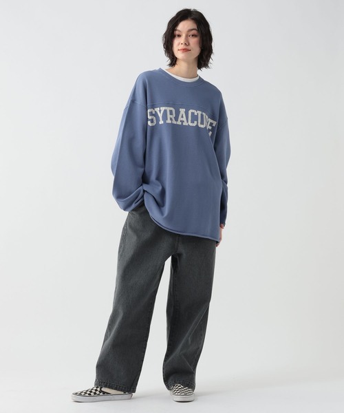 GEORGE'S(ジョージズ)の「加工裏毛フットボールロンT(Tシャツ/カットソー・メンズ・スミクロ/ブルー・MEDIUM/LARGE)」の14枚目の写真