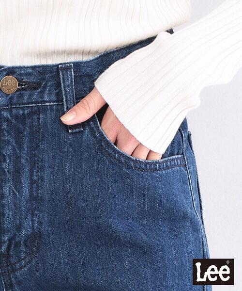 OPAQUE.CLIP（オペークドットクリップ）の「【Lee別注】フレアデニムパンツ【洗濯機OK】（デニムパンツ・レディース・ネイビー/ブルー系その他・03/02）」の16枚目の写真