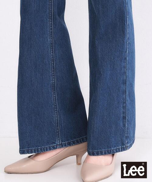 OPAQUE.CLIP（オペークドットクリップ）の「【Lee別注】フレアデニムパンツ【洗濯機OK】（デニムパンツ・レディース・ネイビー/ブルー系その他・03/02）」の18枚目の写真