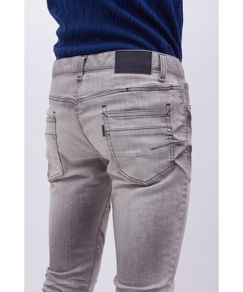 TORNADO MART(トルネードマート)の「グレイッシュヴィンテージスキニーデニム(デニムパンツ・メンズ・グレー・SMALL/MEDIUM/L/LL)」の5枚目の写真