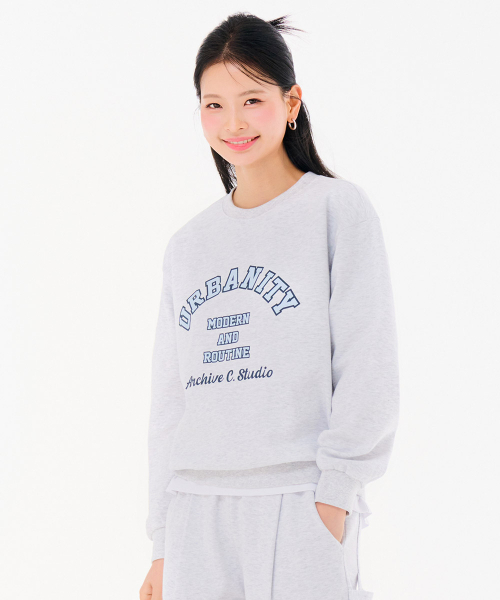 CHASECULT（チェイスカルト）の「共用レタリンググラフィックスウェットシャツ-FARU5112B0E（スウェット・メンズ・ライトグレー・90/100/110/95/105）」の4枚目の写真