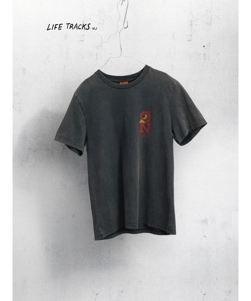 Nudie Jeans/ヌーディージーンズ Roy / プリントTシャツ / Antracite 
