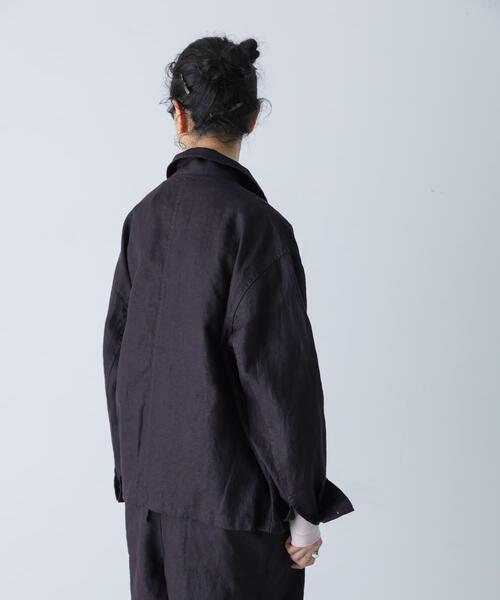 かぐれ(カグレ)の「『ユニセックス』リネンカバーオール(カバーオール・レディース・チャコールグレー/ブラック/グレー系その他・1/2)」の20枚目の写真