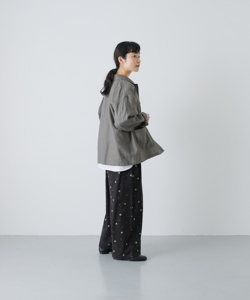 かぐれ（カグレ）の「『ユニセックス』リネンカバーオール（カバーオール・レディース・チャコールグレー/ブラック/グレー系その他・1/2）」の20枚目の写真