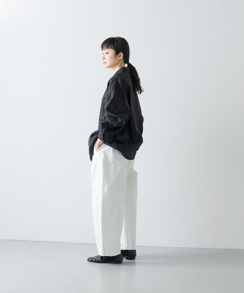 かぐれ（カグレ）の「『ユニセックス』リネンカバーオール（カバーオール・レディース・チャコールグレー/ブラック/グレー系その他・1/2）」の16枚目の写真