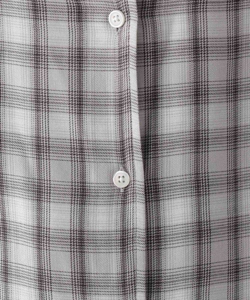 RAGEBLUE(レイジブルー)の「ルーズオンブレチェックシャツ(シャツ/ブラウス・レディース・ブラック/ピンク・FREE)」の15枚目の写真