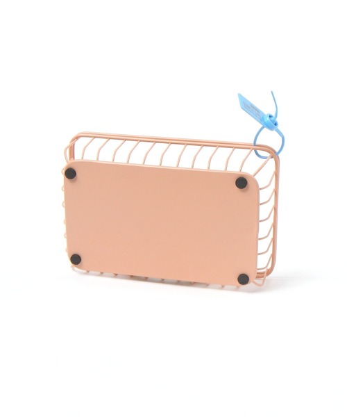 studio CLIP（スタディオクリップ）の「カラフルワイヤーバスケット M（収納グッズ・レディース・ピンク・FREE）」の4枚目の写真