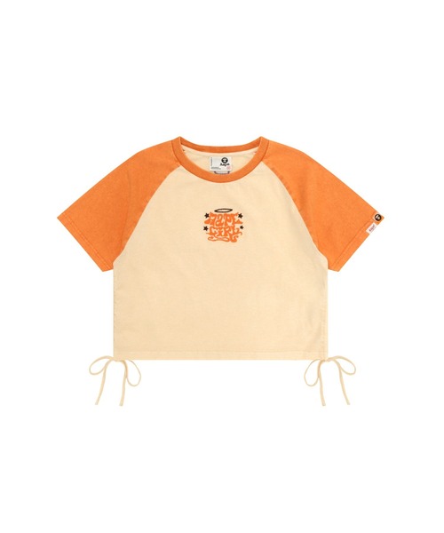 AAPE BY A BATHING APE（エーエイプバイアベイシングエイプ）の「AAPE MAIN TEE（Tシャツ/カットソー・レディース・アイボリー/ライトグレー・SMALL/MEDIUM/X-SMALL）」の2枚目の写真