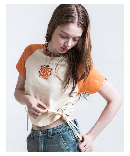 AAPE BY A BATHING APE（エーエイプバイアベイシングエイプ）の「AAPE MAIN TEE（Tシャツ/カットソー・レディース・アイボリー/ライトグレー・SMALL/MEDIUM/X-SMALL）」の11枚目の写真