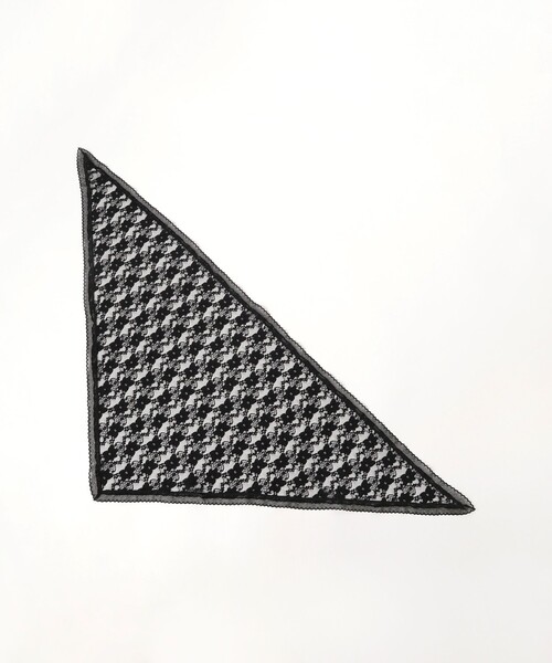 Ray BEAMS（レイビームス）の「レース スカーフ（バンダナ/スカーフ・レディース・ブラック/ホワイト・ONE SIZE）」の8枚目の写真