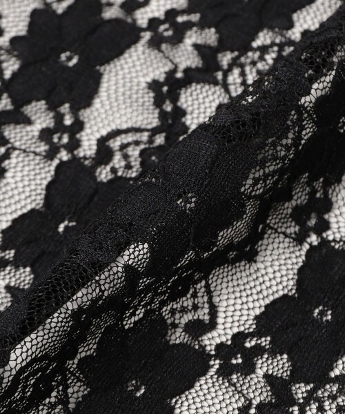 Ray BEAMS（レイビームス）の「レース スカーフ（バンダナ/スカーフ・レディース・ブラック/ホワイト・ONE SIZE）」の9枚目の写真