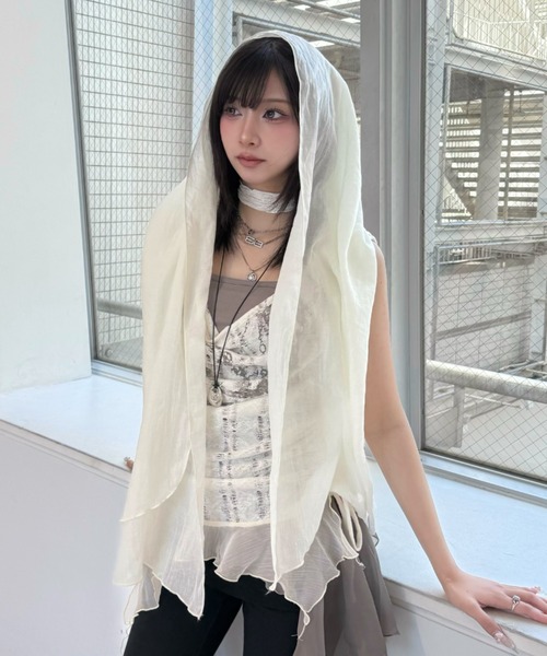 Never mind the XU / Chikashitsu+(ネバーマインド ザ エックスユー / チカシツプラス)の「【Nerd out XU】stone pendant / 【ナードアウトエックスユー】ストーンペンダントネックレス(ネックレス・メンズ・ブラック/シルバー・ONE SIZE)」の14枚目の写真