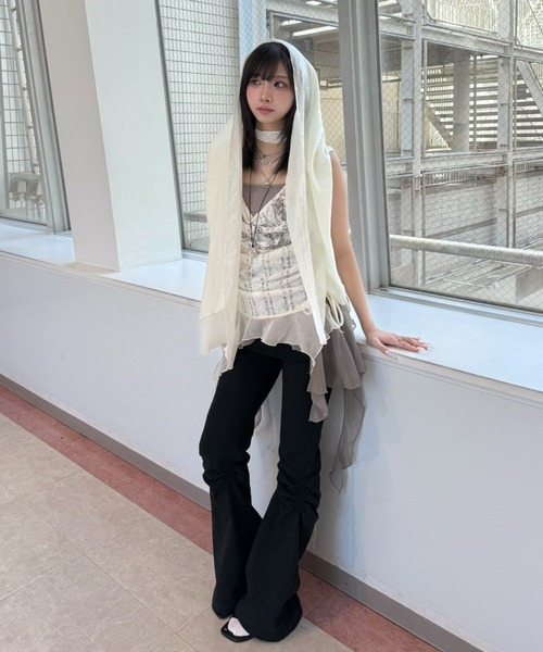 Never mind the XU / Chikashitsu+(ネバーマインド ザ エックスユー / チカシツプラス)の「【Nerd out XU】stone pendant / 【ナードアウトエックスユー】ストーンペンダントネックレス(ネックレス・メンズ・ブラック/シルバー・ONE SIZE)」の11枚目の写真