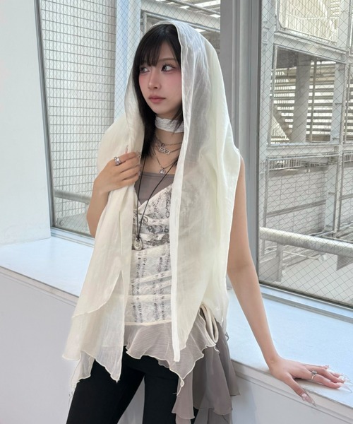 Never mind the XU / Chikashitsu+(ネバーマインド ザ エックスユー / チカシツプラス)の「【Nerd out XU】stone pendant / 【ナードアウトエックスユー】ストーンペンダントネックレス(ネックレス・メンズ・ブラック/シルバー・ONE SIZE)」の13枚目の写真