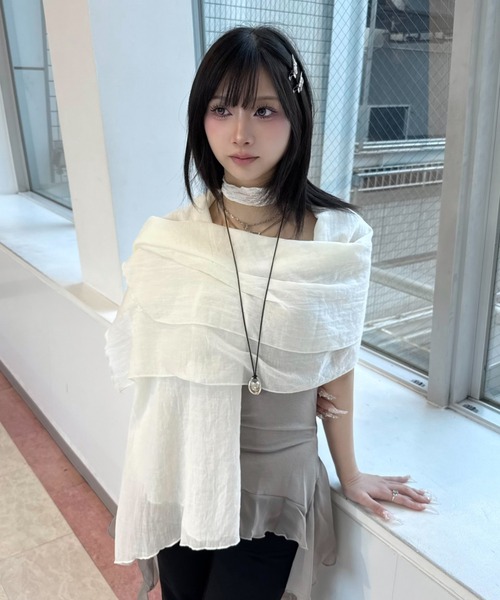 Never mind the XU / Chikashitsu+(ネバーマインド ザ エックスユー / チカシツプラス)の「【Nerd out XU】stone pendant / 【ナードアウトエックスユー】ストーンペンダントネックレス(ネックレス・メンズ・ブラック/シルバー・ONE SIZE)」の15枚目の写真