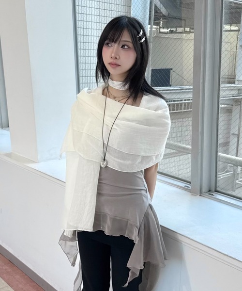 Never mind the XU / Chikashitsu+(ネバーマインド ザ エックスユー / チカシツプラス)の「【Nerd out XU】stone pendant / 【ナードアウトエックスユー】ストーンペンダントネックレス(ネックレス・メンズ・ブラック/シルバー・ONE SIZE)」の17枚目の写真